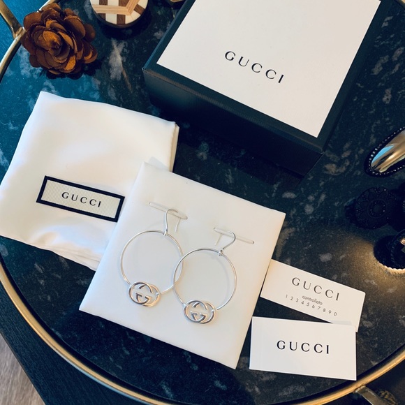 gucci britt hoop earrings